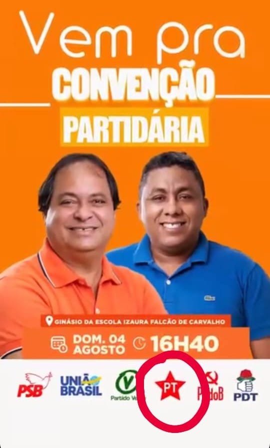 Pt Acusa De Fraude Eleitoral Os Marcelos (monteiro E Pimentel) Por Uso Indevido Da Legenda Partidária Em Lucena